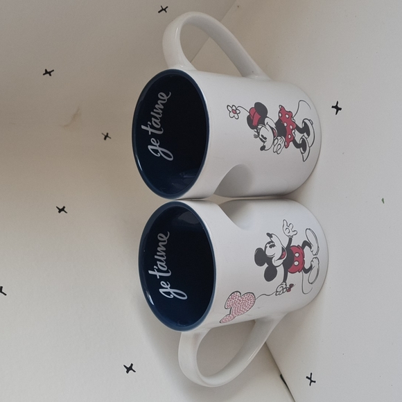 Disney Mickey and Minnie Cups I love you in French language - Picture 3 of 13